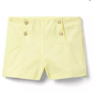Janie and Jack Button Yellow Short Size 3